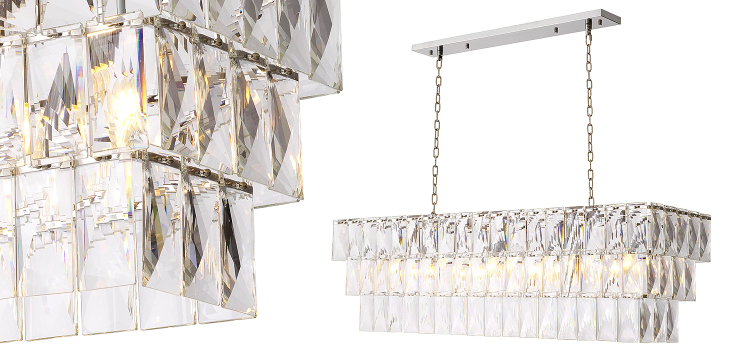 Люстра Eichholtz Chandelier Amazone Rectangular Silver Люстра Eichholtz Chandelier Amazone Rectangular Silver - Loft-Concept в Барнауле