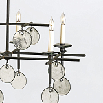 Люстра подвесная с 8-ю лампами и стеклянными круглыми подвесками Currey & Company варинант исполнения - 5 | Loft Concept в Барнауле