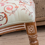 Стул из массива бука светло-зеленый с растительным орнаментом Raffael Angel Green Chair варинант исполнения - 5 | Loft Concept в Барнауле