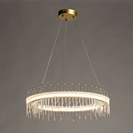 Люстра круглая с прозрачными стеклянными трубками 51 см Nembus варинант исполнения - 3 | Loft Concept в Барнауле