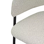 Стул мягкий с подлокотниками Chair Gray Upholstery Boucle варинант исполнения - 6 | Loft Concept в Барнауле