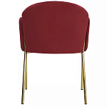 Стул бордовый на золотистых ножках Burgundy Chair варинант исполнения - 4 | Loft Concept в Барнауле
