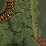 Обои ручная роспись Malwa Original colourway on Olive tobacco варинант исполнения - 3 | Loft Concept в Барнауле