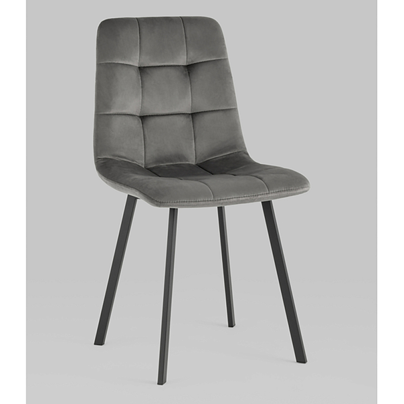 Стул NANCY S Chair Темно-Серый 2 шт Серый Черный Стул NANCY S Chair Темно-Серый 2 шт Серый Черный в Барнауле | Loft Concept