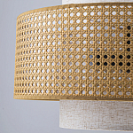 Подвесной светильник с декоративным поясом из плетеного бамбука Biuloggicu варинант исполнения - 7 | Loft Concept в Барнауле