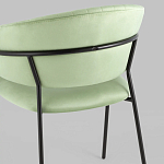 Стул в велюре фисташкового цвета Horizon варинант исполнения - 7 | Loft Concept в Барнауле