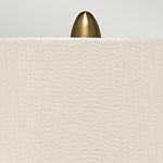 Настольная лампа с рифленым керамическим основанием в бронзовом цвете и жемчужным шёлковым абажуром Elstead Lighting варинант исполнения - 4 | Loft Concept в Барнауле