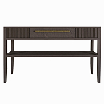 Дизайнерская Консоль с полкой и ящиком Primo Темный орех варинант исполнения - 8 | Loft Concept в Барнауле