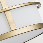 Потолочный светильник с белым матовым абажуром в металлическом каркасе Feiss варинант исполнения - 5 | Loft Concept в Барнауле