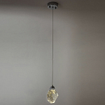 Подвесной светильник с хрустальным плафоном хром Esme Crystal Chrome Hanging Lamp варинант исполнения - 4 | Loft Concept в Барнауле