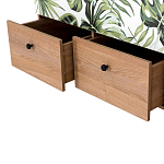 Шкаф с принтом Floral notes варинант исполнения - 3 | Loft Concept в Барнауле