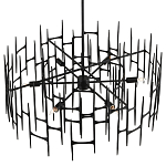 Люстра черная остроконечной формы Black Satin варинант исполнения - 3 | Loft Concept в Барнауле