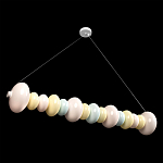 Подвесной светильник светодиодный горизонтальный в виде ожерелья из пастельных сфер Pastel Lunaria Horizon  варинант исполнения - 3 | Loft Concept в Барнауле