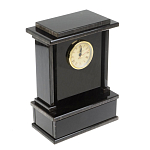 Часы настольные черные из натурального камня Обсидиан Stone Clock варинант исполнения - 2 | Loft Concept в Барнауле