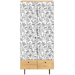 Шкаф с принтом Floral notes варинант исполнения - 2 | Loft Concept в Барнауле