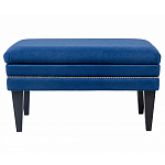 Мягкая банкетка на черных ножках с зоной для хранения Casket Blue варинант исполнения - 1 | Loft Concept в Барнауле
