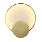 Бра в форме диска из бежевого алебастра Cryptocrystalline Stone варинант исполнения - 1 | Loft Concept в Барнауле