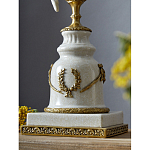 Подсвечник белый Попугай из фарфора с бронзовыми элементами Eden Garden варинант исполнения - 5 | Loft Concept в Барнауле