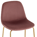 Барный стул на золотистых ножках VENDRAMIN Pink варинант исполнения - 6 | Loft Concept в Барнауле