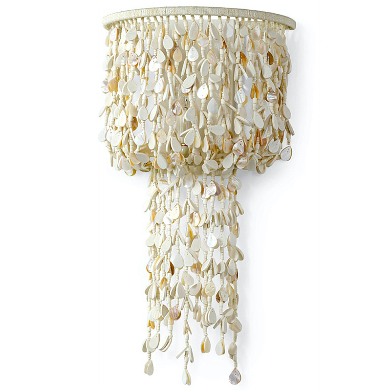 Бра Wooden Drops Weber Lamp Бежевый Молочный Коричневый Бра Wooden Drops Weber Lamp Бежевый Молочный Коричневый в Барнауле | Loft Concept