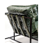 Диван Лофт Натуральная Винтажная кожа Зеленый Two Seat Encounter Leather Sofa варинант исполнения - 5 | Loft Concept в Барнауле