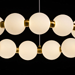 Люстра круглая с матовыми белыми шарами PEARLS Suspension варинант исполнения - 5 | Loft Concept в Барнауле