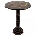 Кофейный стол из натуральных камней Змеевик и Яшма Natural Stone Tables варинант исполнения - 1 | Loft Concept в Барнауле