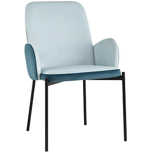 Стул Stanley Голубой Велюр