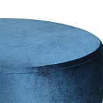 Пуф синий велюр на золотом металлическом основании Golden Belt варинант исполнения - 2 | Loft Concept в Барнауле