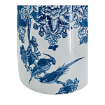 Ваза с мотивами цветущего сада с попугаями Vase Inspired by Nature варинант исполнения - 3 | Loft Concept в Барнауле