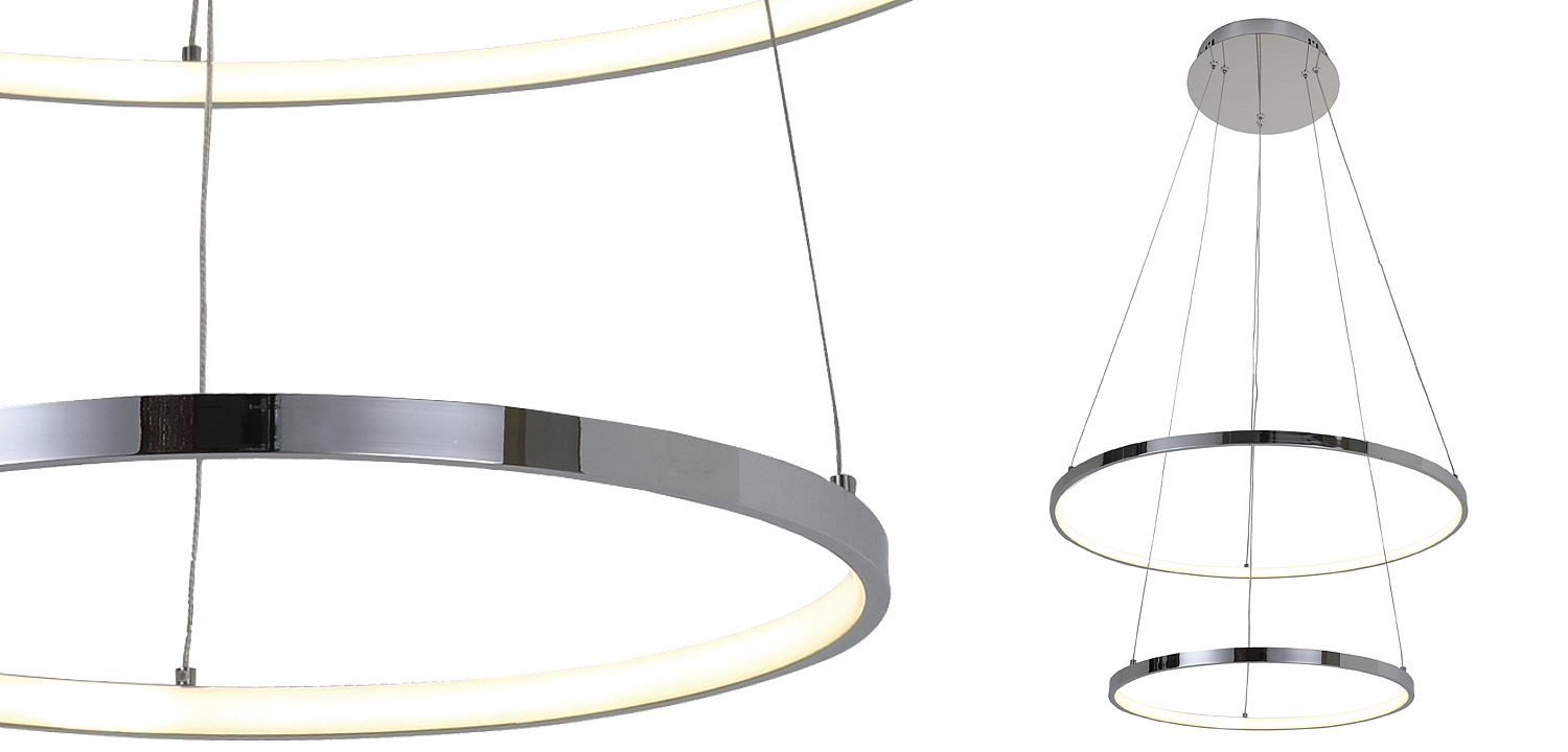 Люстра Ring Horizontal Double chromium 60+40 Люстра Ring Horizontal Double chromium 60+40 - Loft-Concept в Барнауле