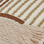 Чехол на подушку с вышивкой в виде геометрических узоров Beige Calista Rect варинант исполнения - 2 | Loft Concept в Барнауле