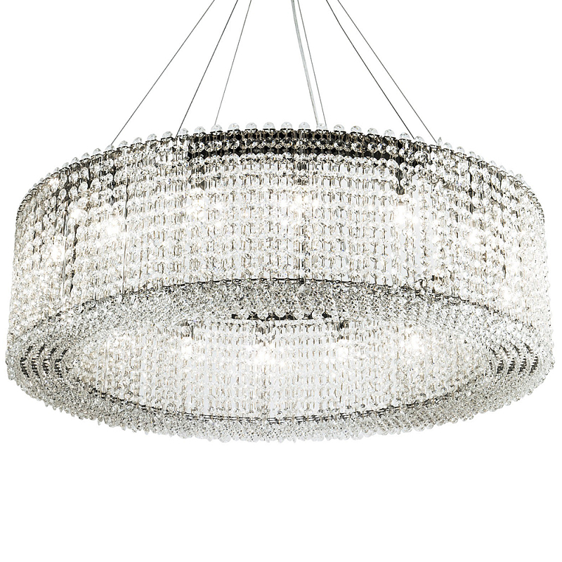 Круглая люстра с хрустальными подвесками хром Crystal Art Chrome Chandelier 16 Прозрачный Хром Круглая люстра с хрустальными подвесками хром Crystal Art Chrome Chandelier 16 Прозрачный Хром в Барнауле | Loft Concept