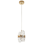 Подвесной светильник из хрусталя Fleuretta Crystal Gold Hanging Lamp варинант исполнения - 2 | Loft Concept в Барнауле