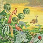 Обои ручная роспись Le Brésil Special Colourway варинант исполнения - 1 | Loft Concept в Барнауле