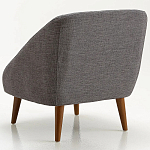 Кресло серое Pauley Grey Armchair варинант исполнения - 2 | Loft Concept в Барнауле