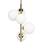 Подвесной светильник с 5-ю белыми шарообразными плафонами Bubble Chandelier варинант исполнения - 3 | Loft Concept в Барнауле