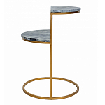 Кофейный столик с подстольем из металла Halves варинант исполнения - 5 | Loft Concept в Барнауле