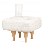 Керамический столик на деревянных ножках «Квадро» варинант исполнения - 2 | Loft Concept в Барнауле