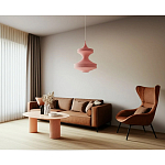 Подвесной вязаный розовый светильник «Моника» варинант исполнения - 3 | Loft Concept в Барнауле