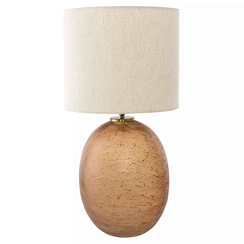 Настольная лампа с тканевым бежевым абажуром на овальном основании Beige Lampshade on Oval Base Бежевый Настольная лампа с тканевым бежевым абажуром на овальном основании Beige Lampshade on Oval Base Бежевый в Барнауле | Loft Concept