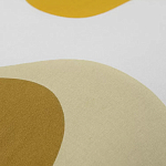 Подушка декоративная хлопковая горчичного цвета с абстрактным принтом Elysian Flow Sunset варинант исполнения - 3 | Loft Concept в Барнауле