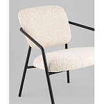 Кресло лаунж Rooney букле белый варинант исполнения - 4 | Loft Concept в Барнауле