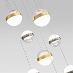 Люстра каскадная с 9-ю подвесами бронза и никель Peggy Futura lamp варинант исполнения - 3 | Loft Concept в Барнауле