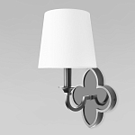 Бра с белым текстильным абажуром и фигурным основанием с зеркальной вставкой Vitorino варинант исполнения - 8 | Loft Concept в Барнауле