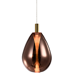 Подвесной светильник со стеклянным плафоном в форме капли NAOMI drop copper варинант исполнения - 3 | Loft Concept в Барнауле