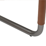 Стул мягкий с обивкой из рогожки и экокожи Contrasting Performance варинант исполнения - 4 | Loft Concept в Барнауле