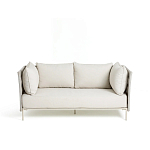 Диван садовый с плетеными ремешками и спинкой  Kleo варинант исполнения - 2 | Loft Concept в Барнауле