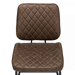 Стул с темно-коричневой обивкой из экокожи Benderson варинант исполнения - 5 | Loft Concept в Барнауле