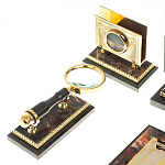 Настольный письменный набор из яшмы и долерита с декором в виде коня Manager Organizer варинант исполнения - 6 | Loft Concept в Барнауле